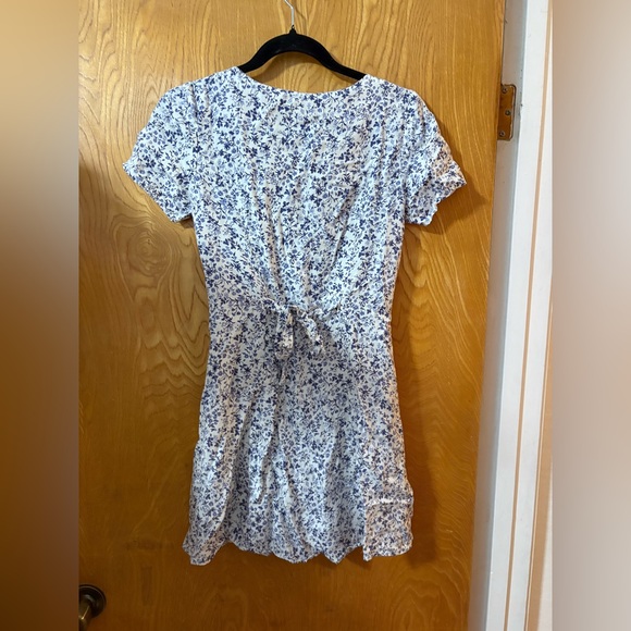 Reformation Margeaux Blue and White Floral Mini Dress 0 - Picture 8 of 9